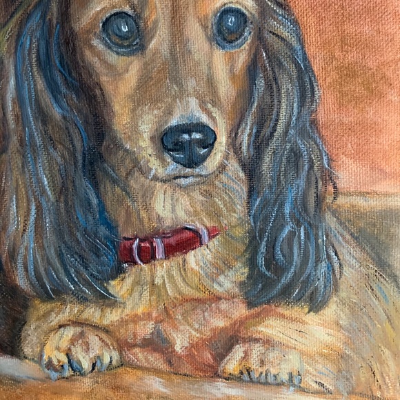 Dachshund Original Painting - Picture 2 of 2